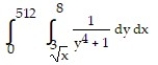 Reverse the order of integration and then evaluate the integral. -  A)  ln 8 - 1 B)    C)  ln 8 D)   