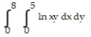 Evaluate the improper integral. -  A)  40(ln 40 - 1)  B)    C)  40(ln 40 - 2)  D)   