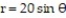 Find the area of the region specified in polar coordinates. -the region inside   and outside   A)  100   B)  100   C)  100   D)  100  
