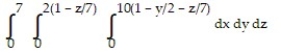 Solve the problem. -Rewrite the integral   in the order   . A)    B)    C)    D)   