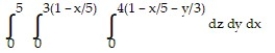 Solve the problem. -Rewrite the integral   in the order   . A)    B)    C)    D)   