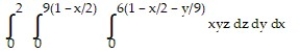 Evaluate the integral. -  A)    B)    C)    D)  36