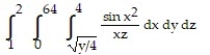Evaluate the integral by changing the order of integration in an appropriate way. -  A)  1 ln 2 (1 - sin 16)  B)  2 ln 2 (1 - cos 16)  C)  1 ln 2 (1 - cos 16)  D)  2 ln 2 (1 - sin 16) 