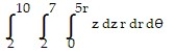 Evaluate the cylindrical coordinate integral. -  A)  59,625 B)  39,750 C)    D)   