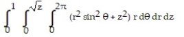  Change the order of integration and evaluate the integral. -  A)     \pi  B)    C)     \pi  D)     \pi