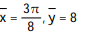  Find the center of mass of a thin plate of constant density covering the given region. -The region between the x-axis and the curve y = 6   x,    \le  x  \le    A)   B)   C)   D)    