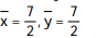 Find the center of mass of a thin plate of constant density covering the given region. -The region cut from the first quadrant by the circle   +   = 49 A)   B)    C)   D)   