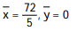 Find the center of mass of a thin plate covering the given region with the given density function. -The region bounded by the parabola y = 36 -   and the x-axis, with density  (x)  = 6   A)   B)   C)   D)  
