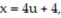 Find the Jacobian for the given transformation -      A)  -100 B)  2400 C)  -24 D)  100