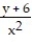 Find the domain and range and describe the level curves for the function f(x,y) . -f(x, y)  =   A)   Domain: all points in the xy-plane; range: all real numbers; level curves: parabolas  y= cx<sup>2 </sup>- 6   B)   Domain: all points in the xy-plane; range: real numbers z ≥ 0; level curves: parabolas   y= cx<sup>2 </sup>- 6   C)   Domain: all points in the xy-plane excluding x = 0; range: all real numbers; level curves: parabolas   y= cx<sup>2 </sup>- 6   D)   Domain: all points in the xy-plane excluding x = 0; range: real numbers z ≥ 0; level curves: parabolas    y= cx<sup>2 </sup>- 6