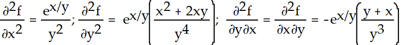 Find all the second order partial derivatives of the given function. -f(x, y)  =   A)     B)   C)    D)   