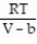 Solve the problem. -The Redlich-Kwong equation provides an approximate model for the behavior of real gases. The equation is P(V, T)  =   -   , where P is pressure, V is volume, T is Kelvin temperature, and a,b , and R are constants. Find the partial derivative of the function with respect to each variable. A)     B)   C)     D)    