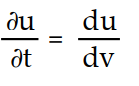 Write a chain rule formula for the following derivative. -  for u = f(v) ; v = h(s, t)  A)       B)      C)       D)      