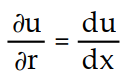 Write a chain rule formula for the following derivative. -  for u = f(x) ; x = g(p, q,r)  A)      B)      C)      D)     
