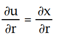 Write a chain rule formula for the following derivative. -  for u = f(x) ; x = g(p, q,r)  A)      B)      C)      D)     