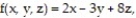 Compute the gradient of the function at the given point. -    A)  2i - 3j + 8k B)  -12i + 27j + 56k C)  -12i - 27j + 56k D)  -6i - 9j + 7k