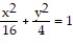 Solve the problem. -Write an equation for the tangent line to the curve   at the point   A)  x/4 + y/2 =   B)  x/4 + y/2 =1 C)  x/2 + y/4 = 1 D)  x/2 + y/4 =  