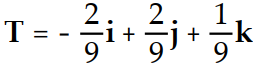 Find the unit tangent vector of the given curve.  -r(t)  = ( 6 - 2t) i + (2t - 9) j + ( 9 + t) k A)     B)     C)     D)    