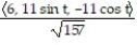 Compute the unit binormal vector and torsion of the curve. -r(t)  =   A)  B(t)  =   ,   =   B) B(t)  =   ,  =   C)  B(t)  =   ,   = -   D)  B(t)  =   ,  =  