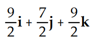 Solve the problem. -For the triangle with vertices located at A( 3, 3, 5) , B( 4, 2, 2) , and C(1, 1, 1)  , find a vector from vertex C to the midpoint of side AB. A)     B)     C)     D)    