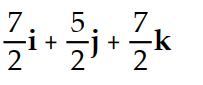  Solve the problem. -For the triangle with vertices located at A( 3, 3, 5) , B( 4, 2, 2) , and C(1, 1, 1)  , find a vector from vertex C to the midpoint of side AB. A)     B)     C)     D)    