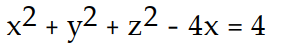 <strong>Find an equation for the sphere with the given center and radius. -Center (-2, 0, 0), radius = 4</strong> A) B) C) D)