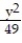 Find the standard-form equation of the ellipse centered at the origin and satisfying the given conditions. -An ellipse with length of major axis 14 and y-intercepts   A)    +   = 1 B)    +   = 1 C)    +   = 1 D)    +   = 1