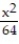Find the standard-form equation of the ellipse centered at the origin and satisfying the given conditions. -An ellipse with vertices (0, ±8)  and foci (0, ±4)  A)    +   = 1 B)    +   = 1 C)    +   = 1 D)    +   = 1