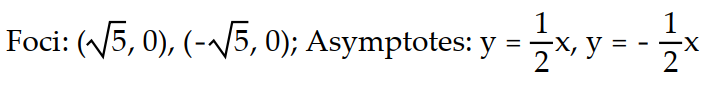 Solve the problem.   -Find the foci and asymptotes of the following hyperbola: 4   -   = 4 A)    B)    C)    D)   