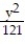 Find the standard-form equation of the hyperbola centered at the origin which satisfies the given conditions. -Vertices at (0, 6)  and (0, -6) ; foci at (0, 11)  and (0, -11)  A)    -   = 1 B)    -   = 1 C)    -   = 1 D)    -   = 1