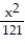 Find the standard-form equation of the hyperbola centered at the origin which satisfies the given conditions. -Asymptotes y =   x, y = -   x; one vertex is ( 11, 0)  A)    -   = 1 B)    -   = 11 C)    -   = 1 D)    -   = 1936