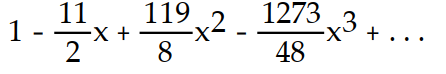 Find the first four nonzero terms in the Maclaurin series for the function.  -f(x)  =     A)       B)       C)     D)      