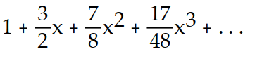 Find the first four nonzero terms in the Maclaurin series for the function.  -f(x)  =     A)       B)       C)     D)      