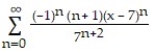 Find the Taylor series generated by f at x = a.     -f(x)  =   , a = 7 A)     B)     C)     D)    