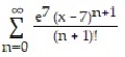 Find the Taylor series generated by f at x = a.     -f(x)  =   , a = 7 A)     B)     C)     D)    
