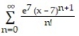 Find the Taylor series generated by f at x = a.     -f(x)  =   , a = 7 A)     B)     C)     D)    