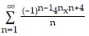 Use power series operations to find the Taylor series at x = 0 for the given function.       -f(x)  =   ln(1 + 4x)  A)     B)     C)     D)    