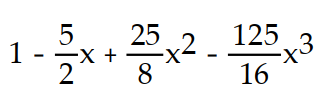 Find the first four terms of the binomial series for the given function.       -  A)       B)      C)      D)      