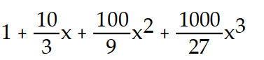 Find the first four terms of the binomial series for the given function.       -  A)       B)       C)      D)      