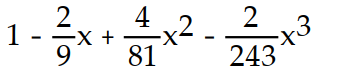 Find the first four terms of the binomial series for the given function.       -  A)       B)       C)     D)      