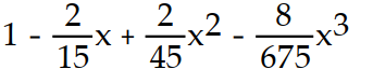 Find the first four terms of the binomial series for the given function.       -  A)       B)       C)      D)      