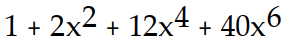 Find the first four terms of the binomial series for the given function.       -  A)      B)       C)     D)     