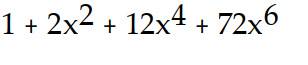 Find the first four terms of the binomial series for the given function.       -  A)      B)       C)     D)     