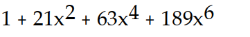 Find the first four terms of the binomial series for the given function.       -  A)      B)       C)      D)     
