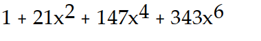 Find the first four terms of the binomial series for the given function.       -  A)      B)       C)      D)     