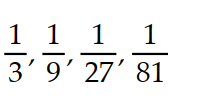 <strong>Write the first four elements of the sequence. - </strong> A) B) C) D)