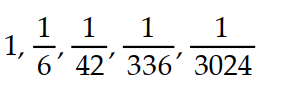 <strong>A recursion formula and the initial term(s) of a sequence are given. Write out the first five terms of the sequence. - = 1, = </strong> A) B) C) D)