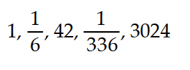 <strong>A recursion formula and the initial term(s) of a sequence are given. Write out the first five terms of the sequence. - = 1, = </strong> A) B) C) D)