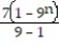 <strong>Find a formula for the nth partial sum of the series and use it to find the series' sum if the series converges. -7 + 63 + 567 + ... + 7 . + ...</strong> A) ; B) ; C) ; series diverges D) ; series diverges