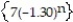 <strong>Find the limit of the sequence or determine that the sequence diverges. - </strong> A) 7 B) The sequence diverges. C) - 7 D) 0